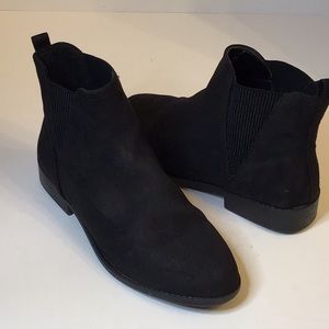 Primark Shoes | Primark Black Suede Ankle Boots Sz 8 | Color: Black | Size: 8 | Elenfashions's Closet